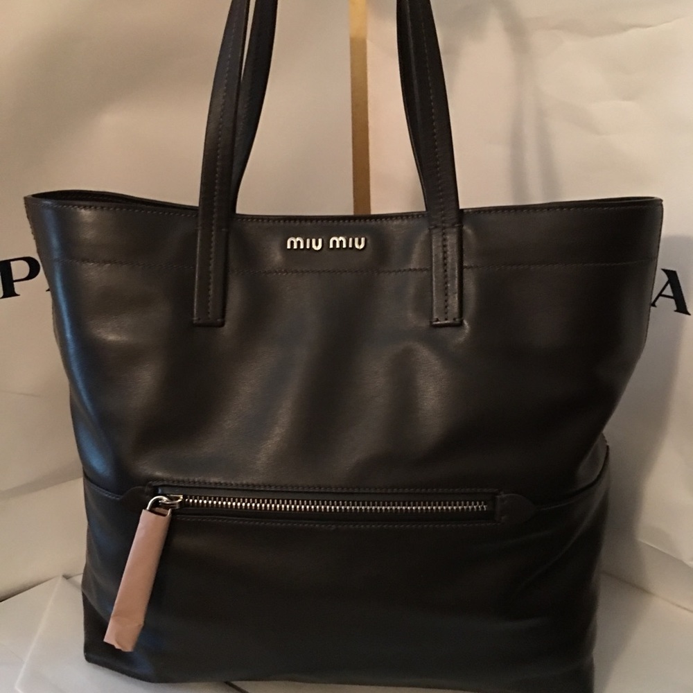 NWT MIU MIU PRADA Vitello Soft BROWN RR1934 NEW